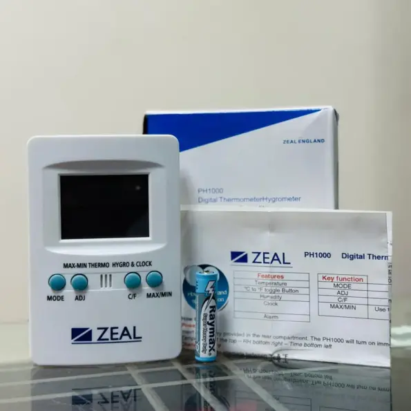 Zeal PH1000 Digital Temperature and Humidity Hygrometer with LCD Display – RTC Dhaka Bangladesh
