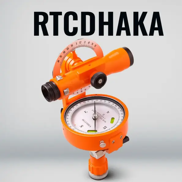 Prismatic Compass, Dql-16z Theodolite Compass Forestry Compass Optical Compass 1 DQL-16Z Theodolite Compass – precision optical surveying instrument with integrated compass, orange body, and leveling bubble for engineering and geological measurement, available at RTCDHAKA.”