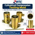 Cylindrical Compression Testing Mold Dia 4 inch Height 8 inch Thickness 5 mm