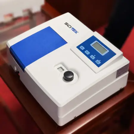 SP-VG722 spectrophotometer control panel display