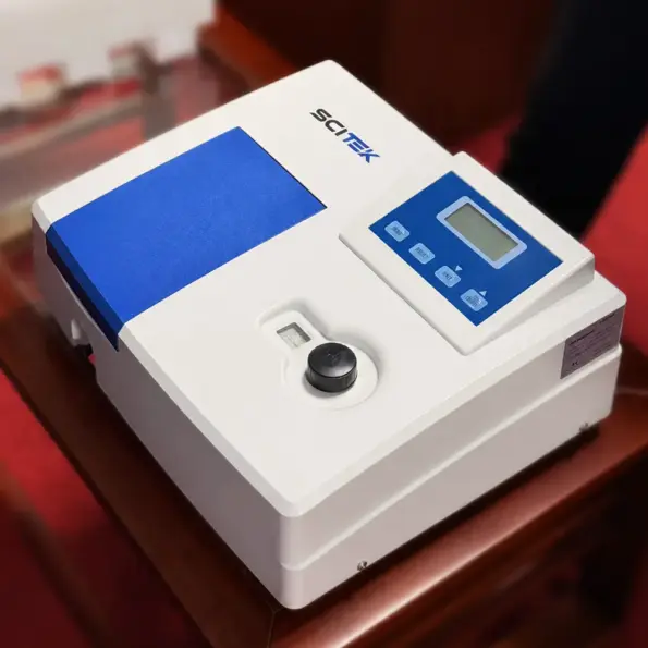 SP-VG722 spectrophotometer control panel display