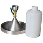 Sand density cone apparatus for field soil density testing