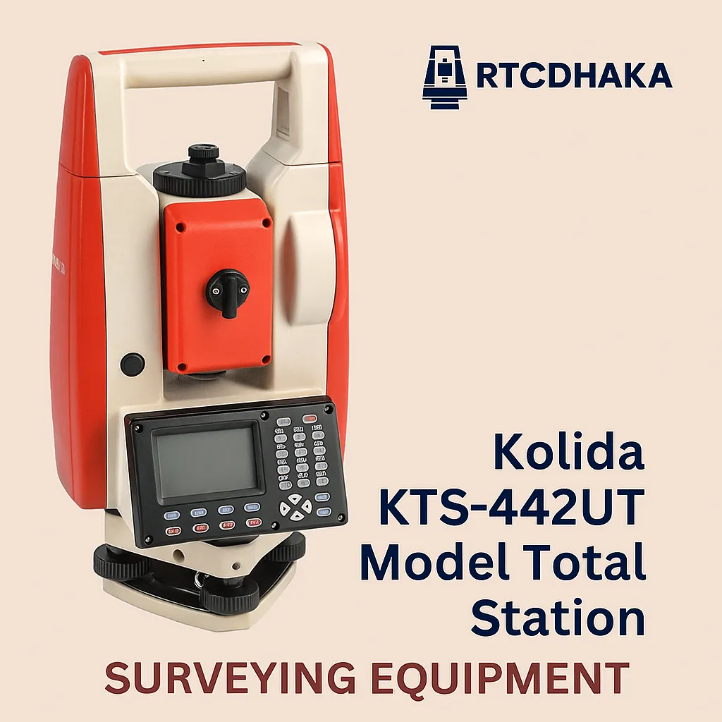“Kolida KTS-442UT Total Station – professional surveying instrument with dual display and reflectorless measurement, available at RTCDHAKA.”