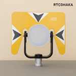 “0–30 mm Offset Big Surveying Prism full set with metal target plate and mounting accessories, designed for total stations, available at RTCDHAKA.”