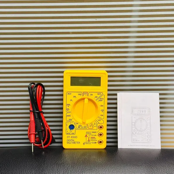 Digital Multimeter DT830B LCD for voltage current and resistance measurement