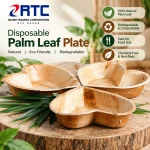 RTC disposable palm leaf plate – natural biodegradable eco-friendly plate