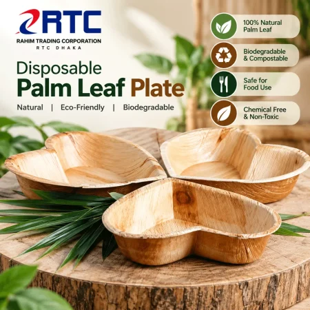 RTC disposable palm leaf plate – natural biodegradable eco-friendly plate