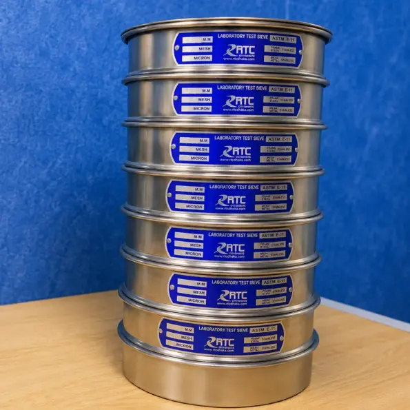 200mm Laboratory Test Sieve Set for Soil and Aggregate Testing