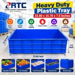 RTC heavy duty plastic tray 23.80 x 15.76 x 7.5 inches