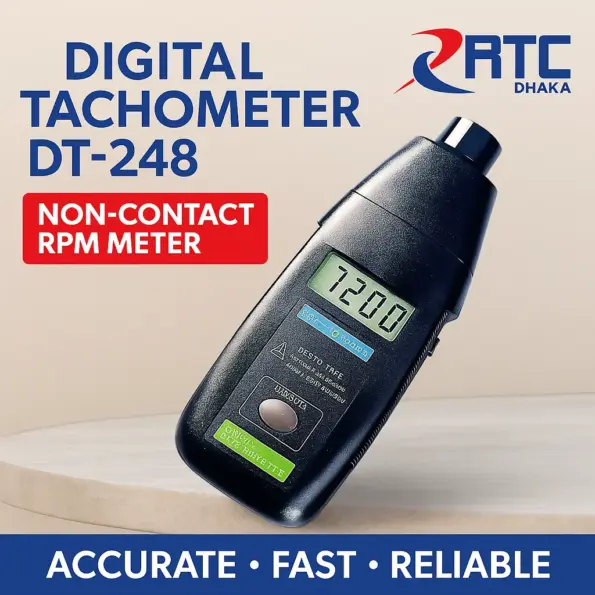 Digital Tachometer DT-2348 Non-Contact RPM Meter RTC DHAKA Bangladesh
