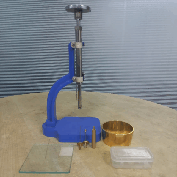 Adjustable glass bottle cutting tool set with metal stand, cutter heads, glass sheet, and circular glass piece for precise bottle cutting.