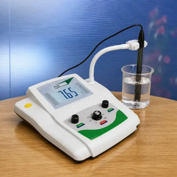 benchtop EC meter display conductivity measurement water testing