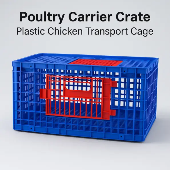 Poultry Carrier Crate Plastic Chicken Transport Box