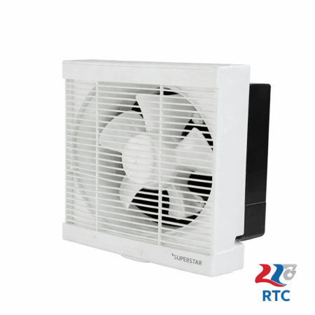 Super Star 10 inch exhaust fan white body ventilation fan with RTC logo