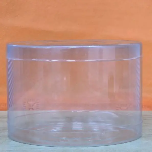 transparent plastic food packaging container diameter size