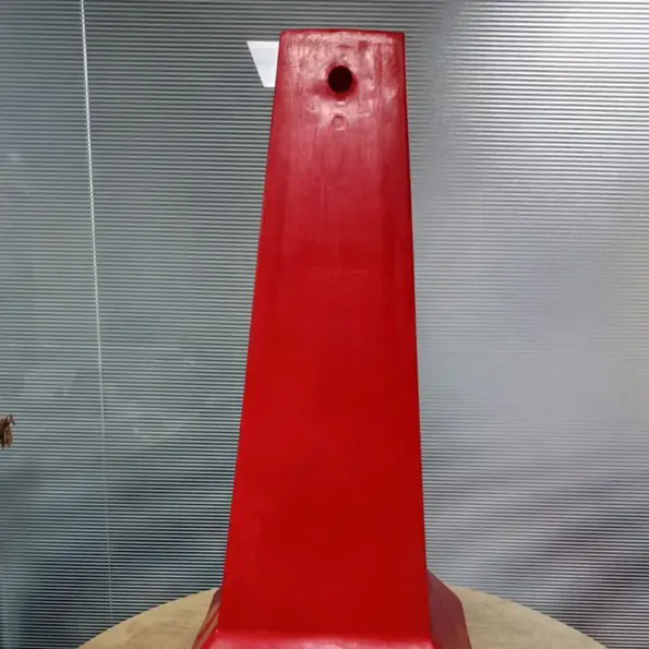 Heavy duty plastic road safety cone for traffic control
