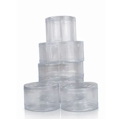 transparent plastic food packaging container