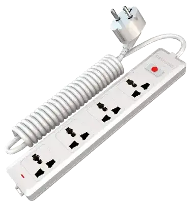 super star extension socket front view