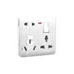 super star 8 pin combined socket front view