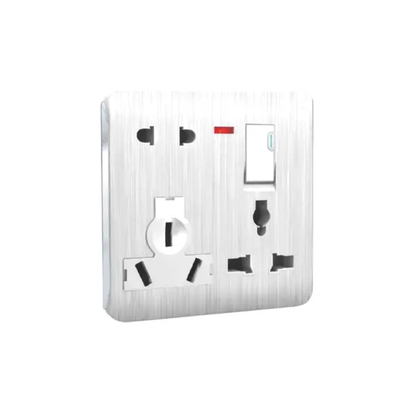 super star 8 pin combined socket front view