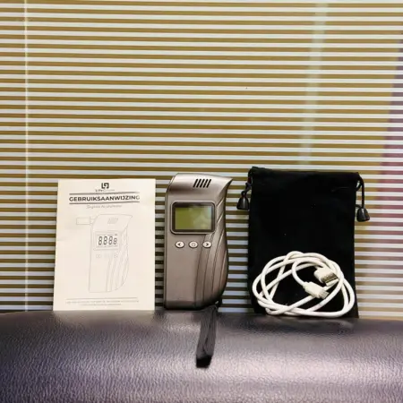 digital alcohol tester breath analyzer with lcd display portable device