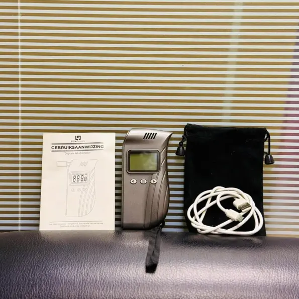 digital alcohol tester breath analyzer with lcd display portable device