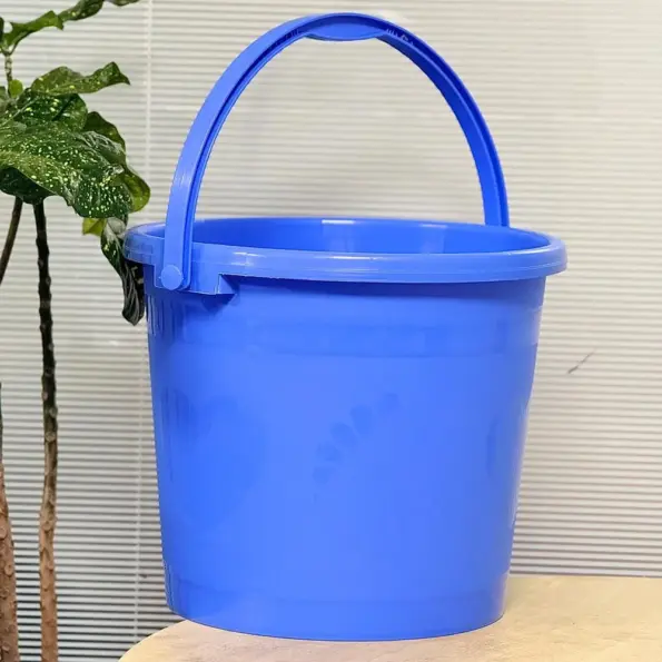 Plastic Bucket BD blue water bucket with handle