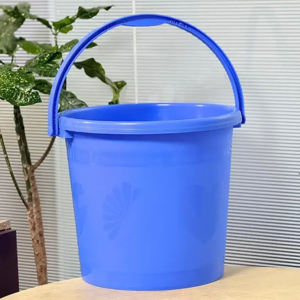 Plastic Bucket BD blue water bucket with handle
