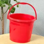 Plastic Bucket BD 16L red strong handle water bucket Bangladesh