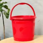 Plastic Bucket BD 16L red strong handle water bucket Bangladesh