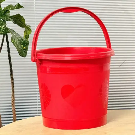 Plastic Bucket BD 16L red strong handle water bucket Bangladesh