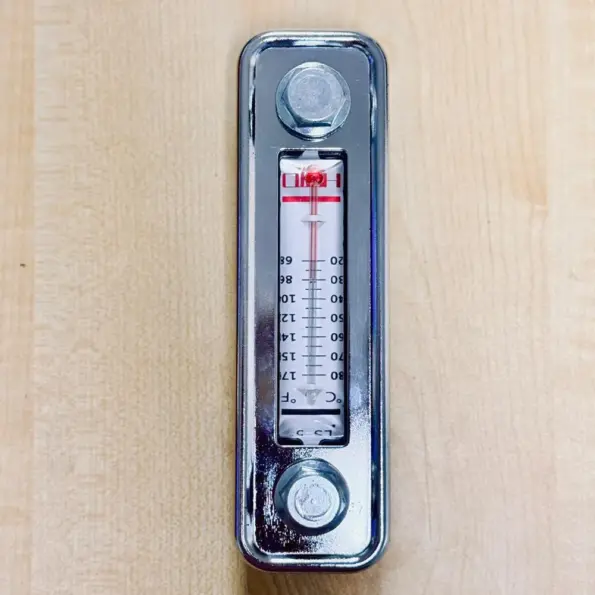 hydraulic oil level gauge metal sight glass oil indicator