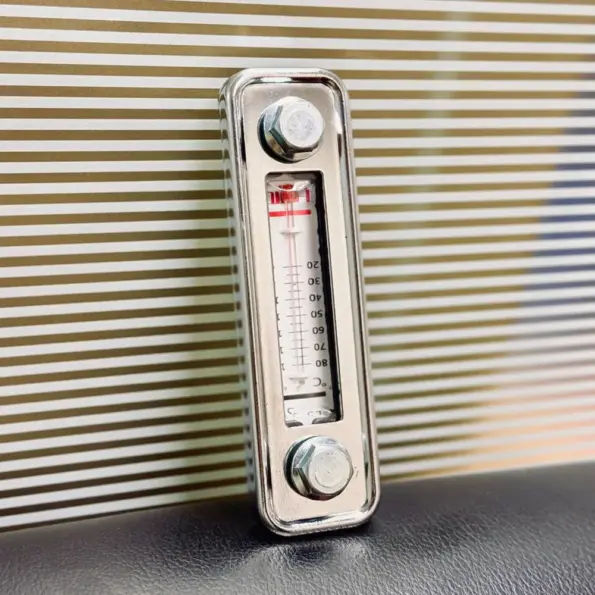 hydraulic oil level gauge metal sight glass oil indicator