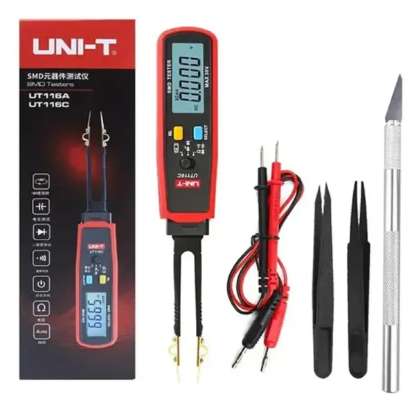 UNI-T UT116C SMD tester tweezers multimeter