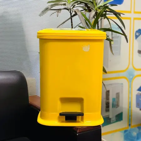 Pedal dust bin BD plastic foot operated waste bin with lid