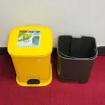 Pedal dust bin BD plastic foot operated waste bin with lid