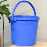 Blue plastic bucket BD heavy duty water bucket with handle