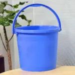 Blue plastic bucket BD heavy duty water bucket with handle