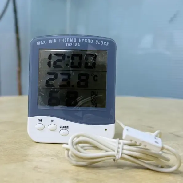 Thermo Hygro Clock BD digital temperature humidity meter TA218A