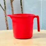 Plastic Water Jug BD Red Measuring Mug with Handle