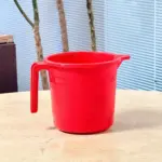 Plastic Water Jug BD Red Measuring Mug with Handle