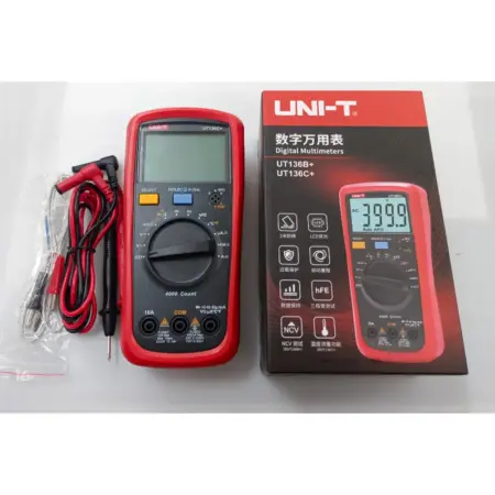 UNI-T UT136C+ digital multimeter with probes