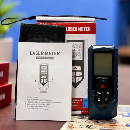ARTBULL R-100 laser distance meter package boxes