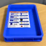 blue plastic tray Bangladesh top view storage tray RTC