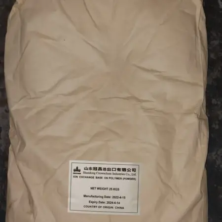 Ion Exchange Polymer Powder 25Kg Bag for Water Treatment and Industrial Applications