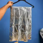 Reflective aluminum foil insulation blanket height measurement