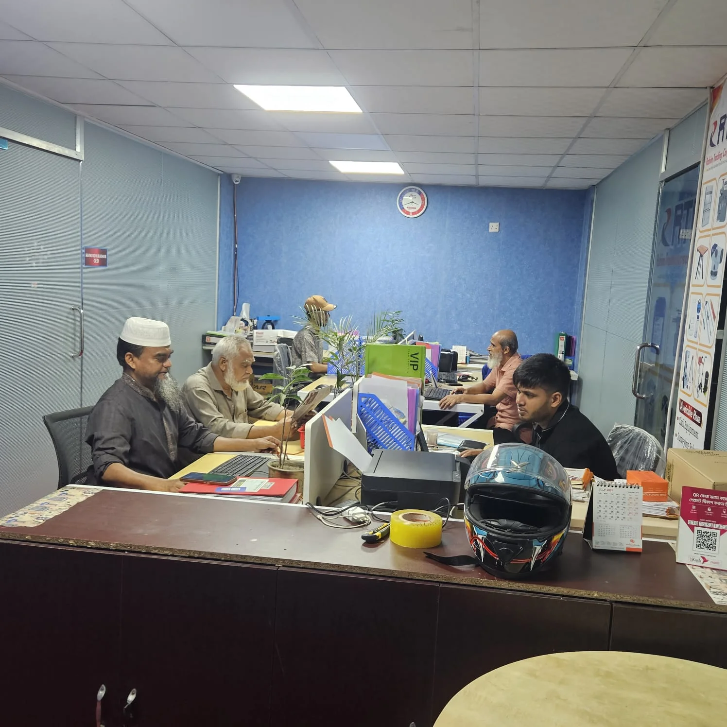 RTC Dhaka office team and staff at work