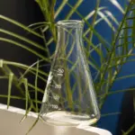 250ml conical Erlenmeyer flask with graduated markings