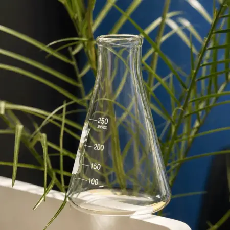 250ml conical Erlenmeyer flask with graduated markings