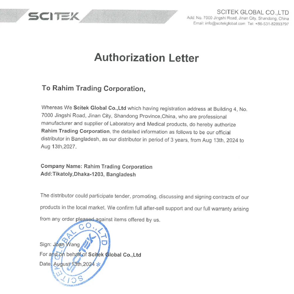 Scitek Laboratory & Medical Equipment Authorized Distributor RTC Dhaka Bangladesh